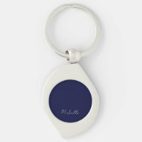 Marine Bleu Couleur Plaque Moderne Nom Propre Call