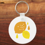 Porte-clés Marine Blue Lemon Art - Refresh Citrus Design (Recto)