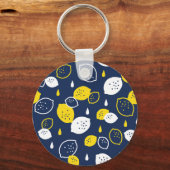 Porte-clés Marine Blue Lemon Art - Refresh Citrus Design (Recto)