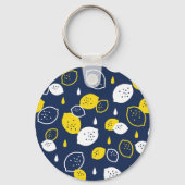 Porte-clés Marine Blue Lemon Art - Refresh Citrus Design (Verso)