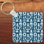 Porte-clés Marine Élément motif de mer (Recto)