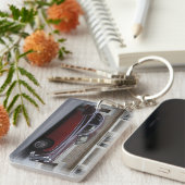 Porte-clés Mark IX de Jaguar rouge (Devant droit)