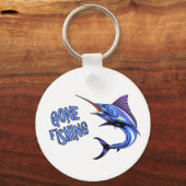Porte-clés Marlin Bleu Parti Pêcher (Recto)