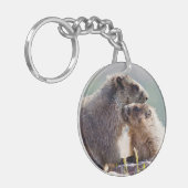 Porte-clés Marmotte mère avec bébé (Devant gauche)