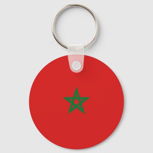 Porte-clés Maroc Porte - clé du drapeau Fisheye (Recto)