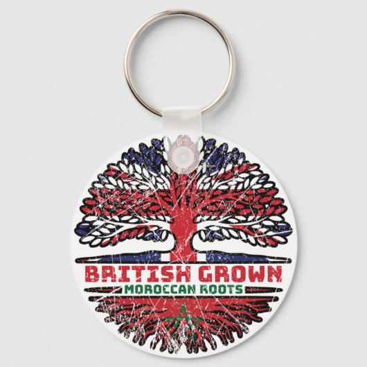 Porte-clés Maroc Royaume-Uni Royaume-Uni British Tree (Recto)