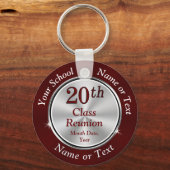 Porte-clés Maroon 20e Fête de la Réunion du Lycée Faveurs (Recto)