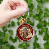 Porte-clés Maroon Gold Cheerleader Photo High School (Main)