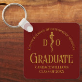Porte-clés Maroon Osteopathic Médicale School Graduation (Recto)