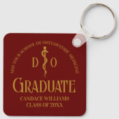 Porte-clés Maroon Osteopathic Médicale School Graduation (Dos)