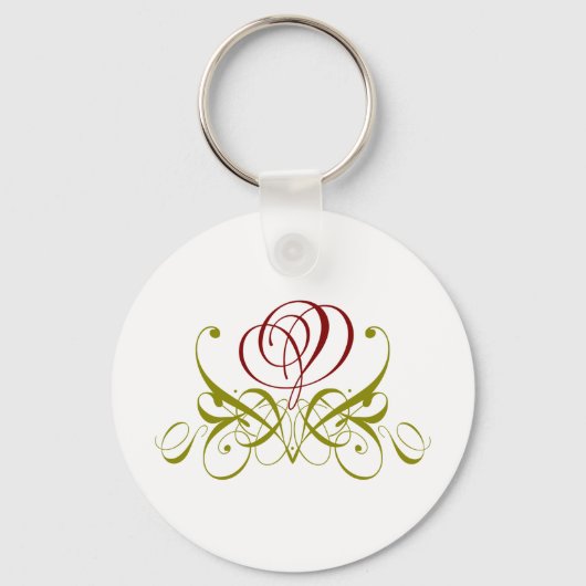 Porte-clés Maroon Rose (Recto)