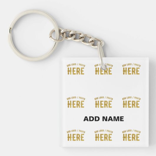 PORTE-CLÉS MARQUE BLANCHE MODERNE ET PERSONNALISABLE VÉRIFIÉE (Devant)