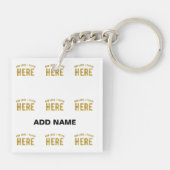 PORTE-CLÉS MARQUE BLANCHE VERIFIEE MODERNE PERSONNALISABLE DE (Dos)