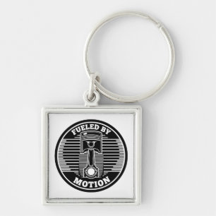 Porte-clés Marque circulaire de piston cinétique mécanique