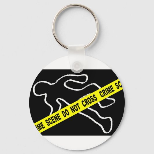 Porte-clés Marque de la scène de crime (Recto)