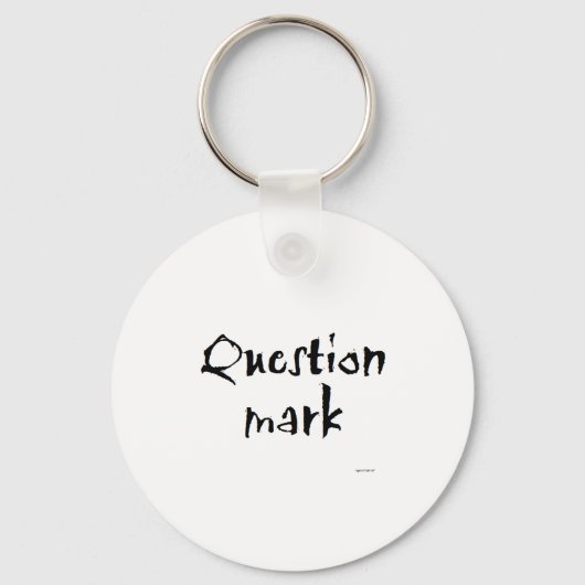 Porte-clés Marque de question (Recto)