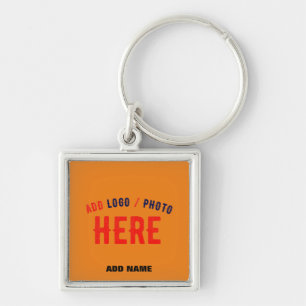 PORTE-CLÉS MARQUE VÉRIFIÉE DE L'ORANGE SOMBRE MODERNE ET MODE