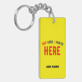 PORTE-CLÉS MARQUE VÉRIFIÉE JAUNE CLAIR ET MODERNE (Devant gauche)