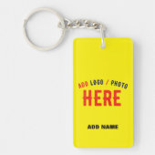 PORTE-CLÉS MARQUE VÉRIFIÉE JAUNE CLAIR ET MODERNE (Devant)