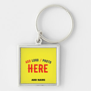 PORTE-CLÉS MARQUE VÉRIFIÉE JAUNE CLAIR ET MODERNE