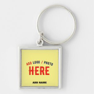 PORTE-CLÉS MARQUE VÉRIFIÉE MODERNE ET MODERNE PASTEL JAUNE