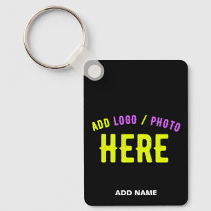 PORTE-CLÉS MARQUE VERIFIEE NOIRE PERSONNALISABLE MODERNE ET C