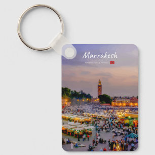 Porte-clés Marrakech, Maroc - Place Jemaa el Fnaa Classique