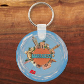 Porte-clés marrakech ville petite planète maroc architecte (Recto)