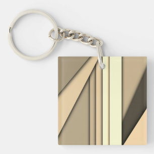 Porte-clés Marron monochrome moderne