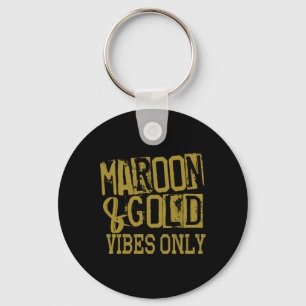 Porte-clés Marron Or Vibes Only Tee Game Day Haut Collège Moy
