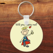 Porte-clés Marry Me Mariage Proposition Tshirts et cadeaux (Recto)