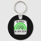 Porte-clés Mars Nous Portons Green Kidney Maladie Sensibilisa (Recto)