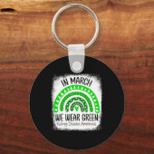 Porte-clés Mars Nous Portons Green Kidney Maladie Sensibilisa (Recto)