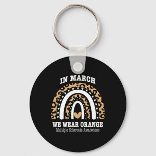 Porte-clés Mars Nous Portons Orange Ribbon Ms Warrior Multipl