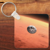 Porte-clés Mars Science Laboratory approchant Mars. (Recto)