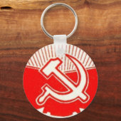 Porte-clés Marteau, faucille et drapeaux rouges (Recto)
