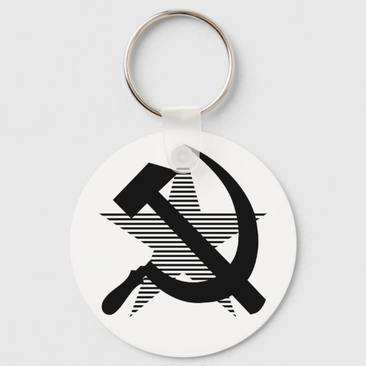 Porte-clés Marteau noir soviétique et faucille (Recto)