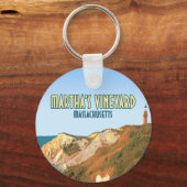 Porte-clés Marthas Vineyard Gay Head Lighthouse Massachusetts (Recto)