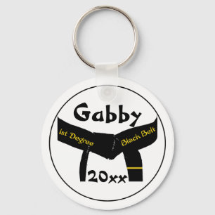 Porte-clés Martial Arts 1st Degree Black Belt Keychain