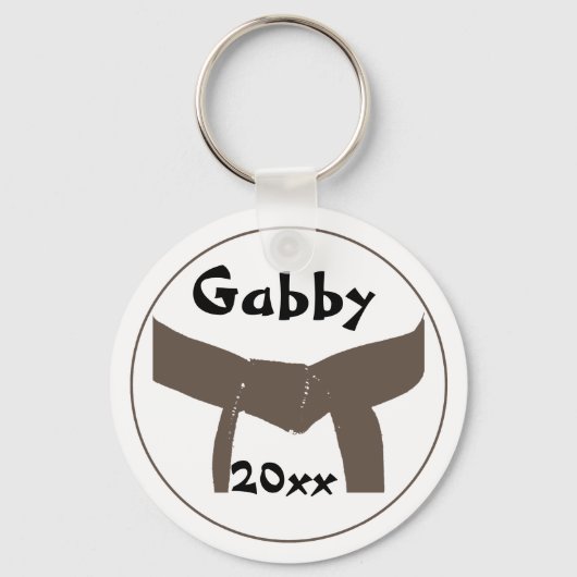 Porte-clés Martial Arts Brown Belt (Recto)