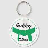 Porte-clés Martial Arts Green Belt (Recto)