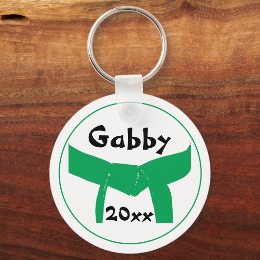 Porte-clés Martial Arts Green Belt (Recto)