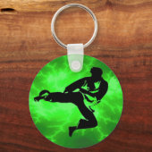 Porte-clés Martial Arts Green Lightning Man (Recto)