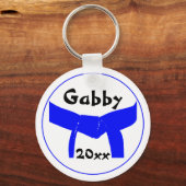 Porte-clés Martial Arts Light Ceinture Bleue (Recto)