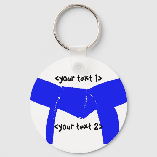 Porte-clés Martial Arts Light Ceinture Bleue (Recto)