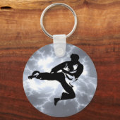 Porte-clés Martial Arts Silver Lightning man (Recto)