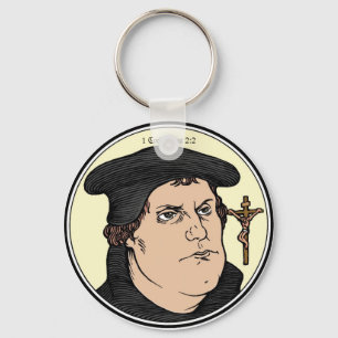 Porte-clés Martin Luther admettant le Christ a crucifié le