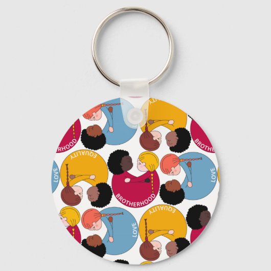 Porte-clés Martin Luther King jour, fraternité et égalité (Recto)