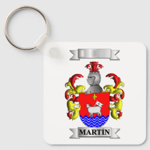 Porte-clés Martin Nom de famille et blason