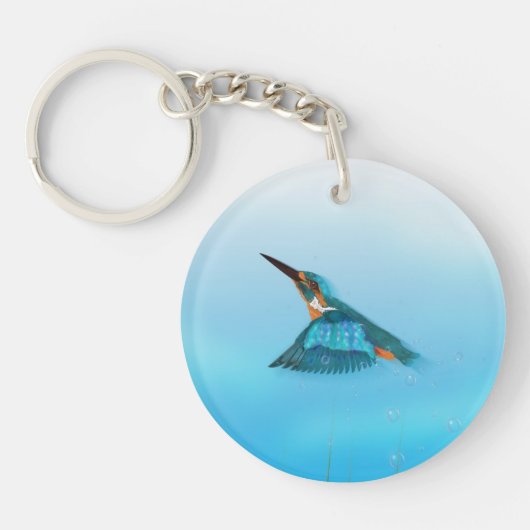 Porte-clés martin-pêcheur oiseau (Devant)